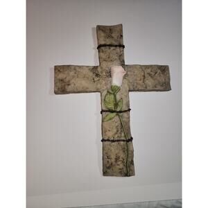 Wall Flower Art Home Decor Navy